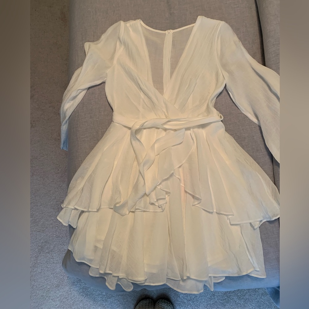 Small Hello Molly Etta Dress White